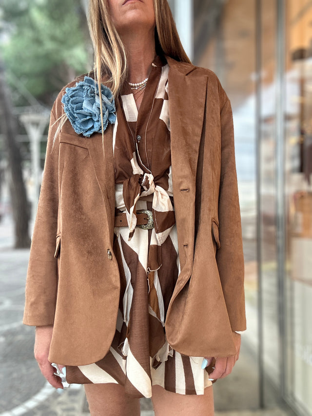 Blazer Suede Fiore