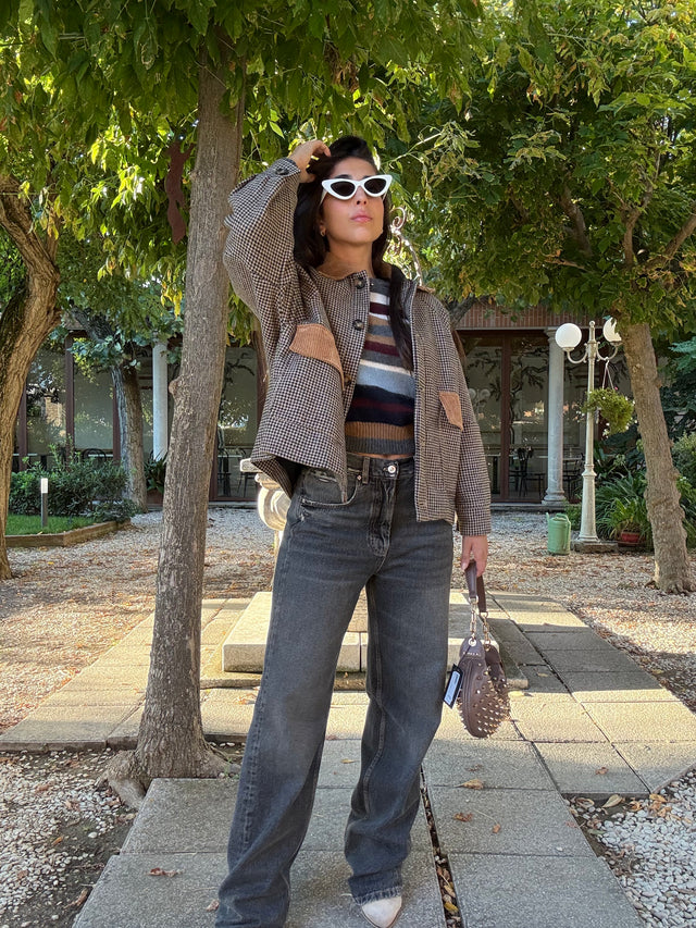 Cappottino pied-de-poule