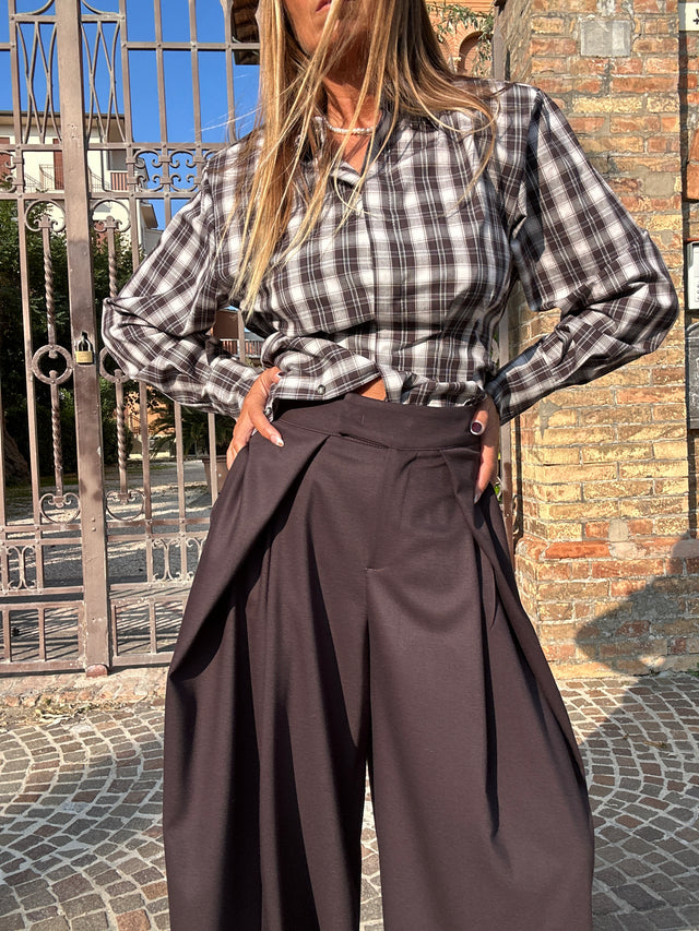 Camicia Check fiocchetto