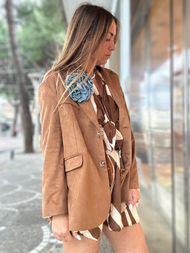Blazer Suede Fiore