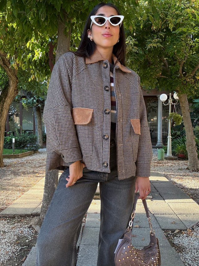 Cappottino pied-de-poule