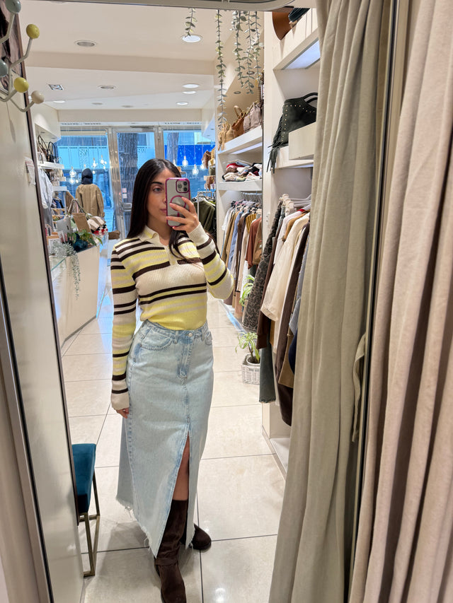 Polo a righe
