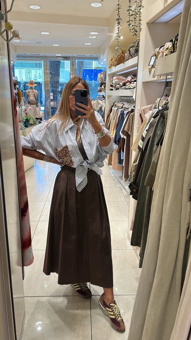 Camicia Con taschino Pailettes