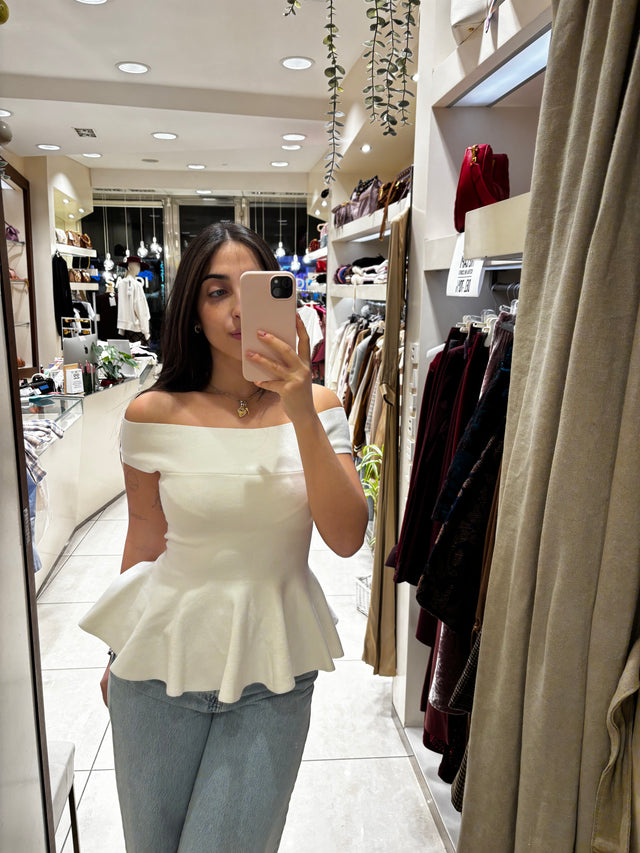 Maglia Kylie con spalle scoperte
