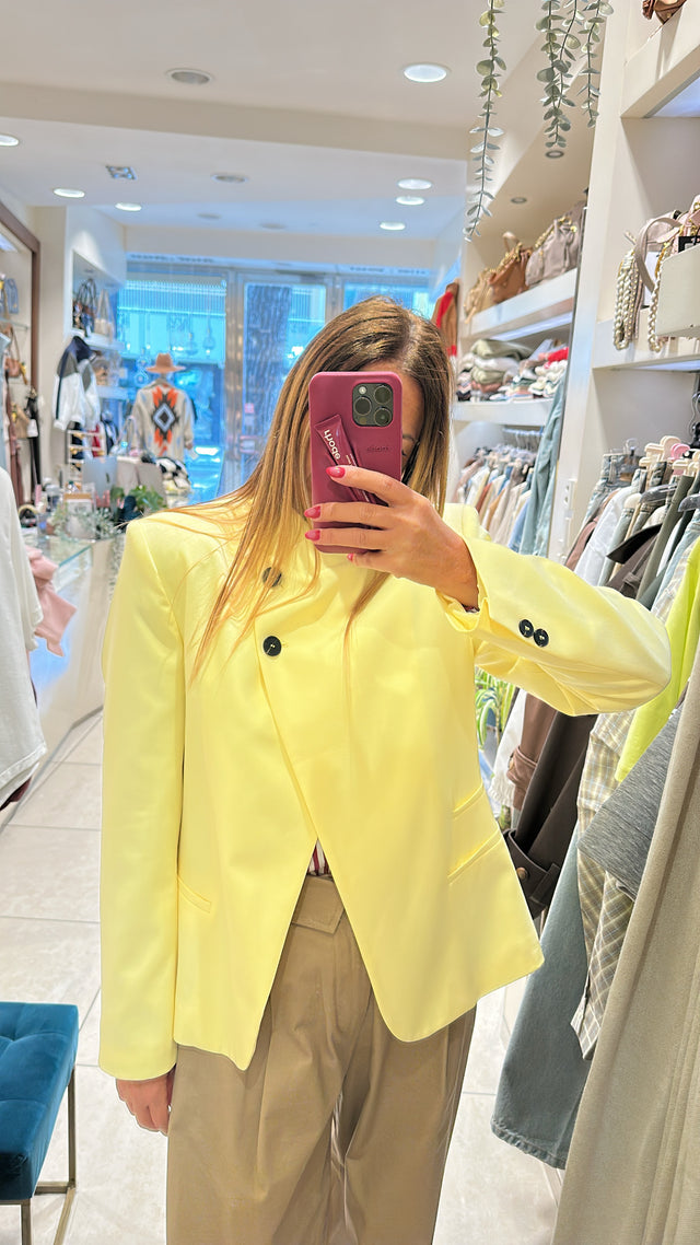 Blazer Asimmetrico Yellow