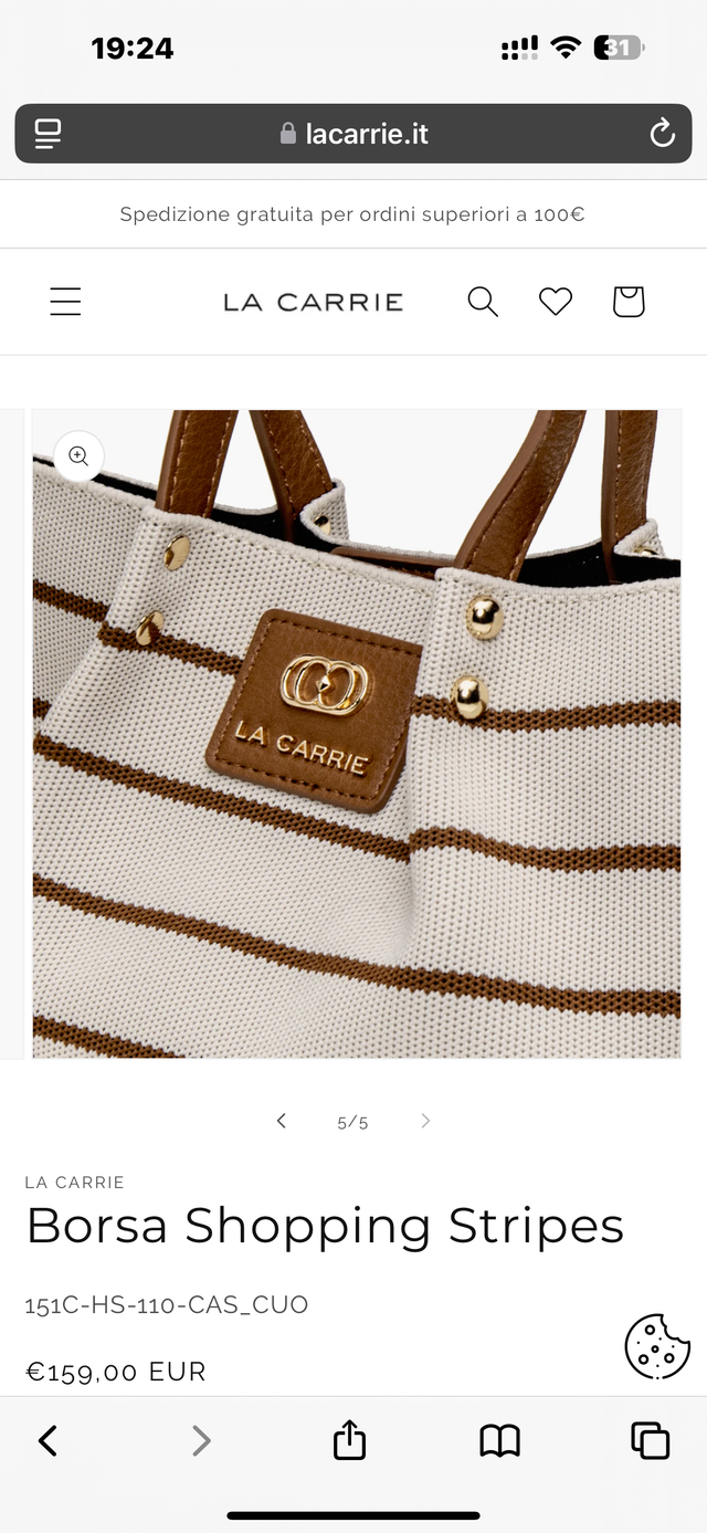 Borsa Mini Stripes