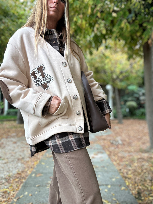 Cardigan Felpa V