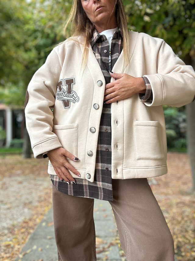 Cardigan Felpa V
