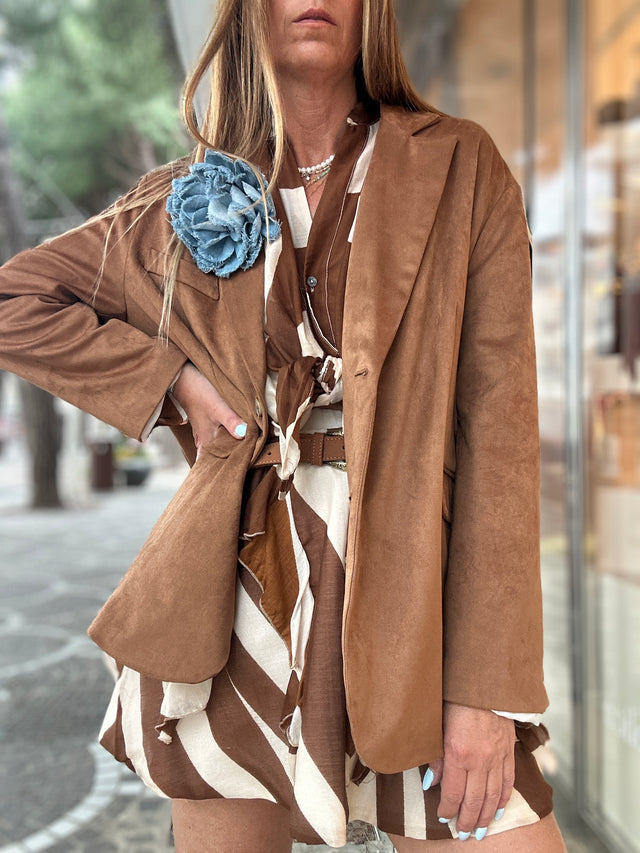 Blazer Suede Fiore