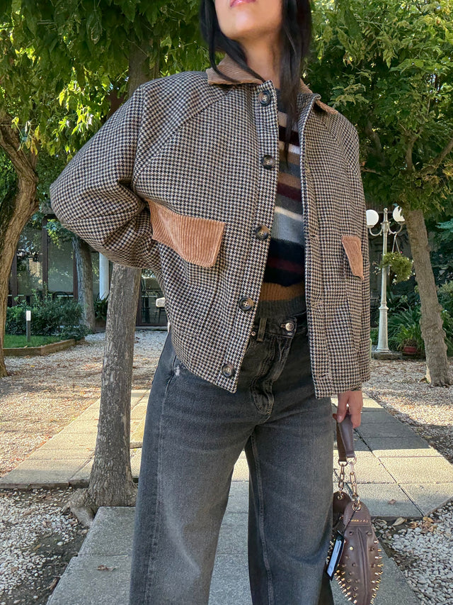 Cappottino pied-de-poule