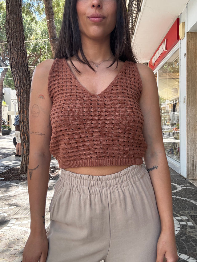 Top crochet Saint Tropez