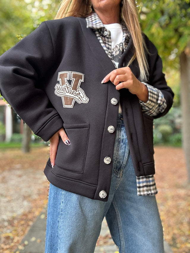 Cardigan Felpa V