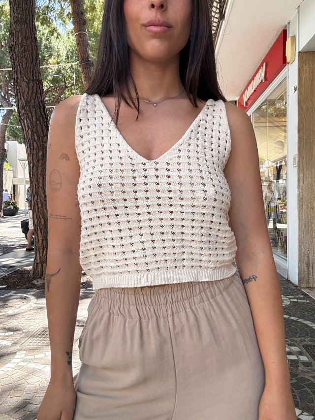 Top crochet Saint Tropez