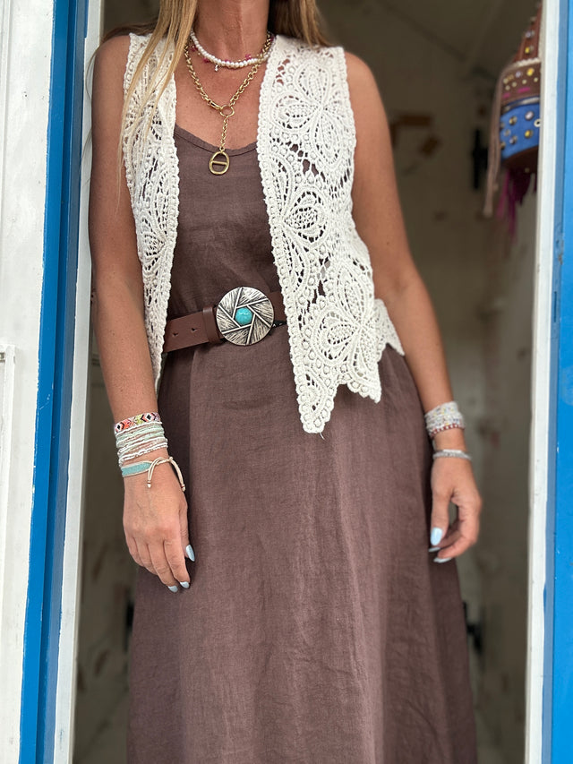 Gilet Crochet Corda