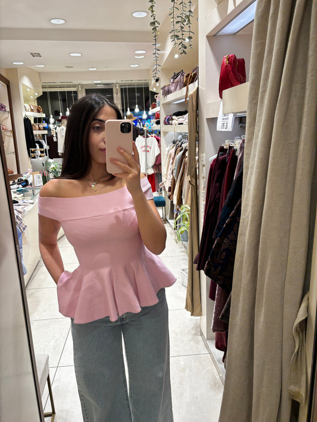 Maglia Kylie con spalle scoperte